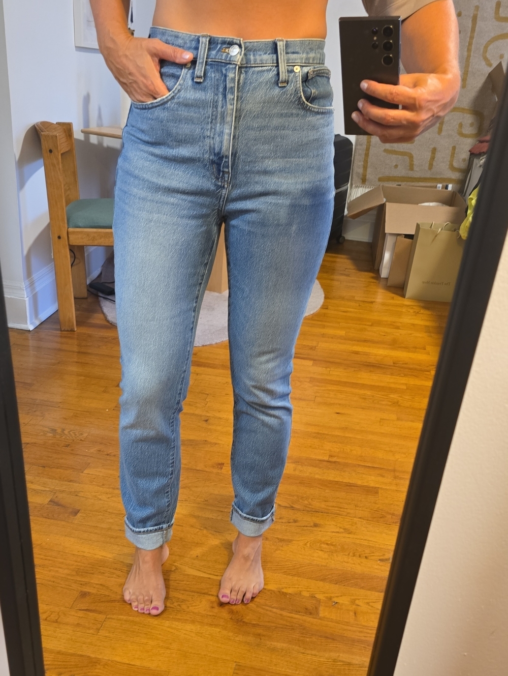 Madewell Light Blue Boyfriend Jeans — Washed Denim 28T